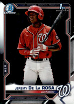 2021 Bowman Chrome Prospects #BCP-25 Jeremy De La Rosa