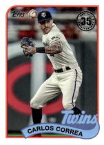 シングルカード Topps - topps carlos correa 1987 relic card 2022 Topps Series 1 1987 Topps Baseball Relics Carlos Correa