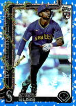 2025 Topps Holiday Christmas Blue Metallic Holiday Lights #H184 Ryan Bliss