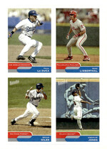 2004 Topps Bazooka 4 on 1 Sticker #19 Giles|Lieberthal|LoDuca|Andruw Jones