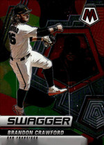 2022 Panini Mosaic Swagger #SW-12 Brandon Crawford