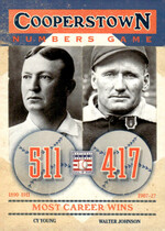 2013 Panini Cooperstown Numbers Game #2 Cy Young|Walter Johnson