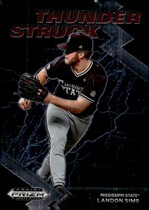 2022 Panini Prizm Draft Picks Thunderstruck #13 Landon Sims