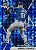 2021 Panini Mosaic Blue Camo #261 Brady Singer