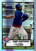 2021 Topps Chrome Platinum Anniversary Prism Refractor #576 Gary Matthews