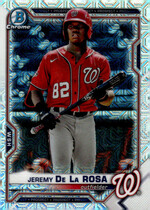 2021 Bowman Chrome Mega (Mojo Refractor) #BCP-248 Jeremy De La Rosa