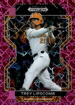 2022 Panini Prizm Draft Picks Neon Pink Velocity Prizm #PDP84 Trey Lipscomb