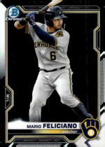 2021 Bowman Chrome Prospects #BCP-133 Mario Feliciano