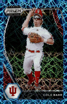 2021 Panini Prizm Draft Picks Carolina Blue Velocity Prizm #PDP218 Cole Barr