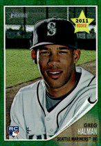 2011 Topps Heritage Chrome Green Refractors #C88 Greg Halman