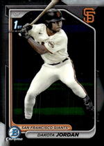 2024 Bowman Chrome Draft #BDC-71 Dakota Jordan