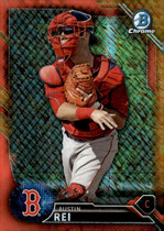 2016 Bowman Chrome Prospects Orange Shimmer #BCP165 Austin Rei