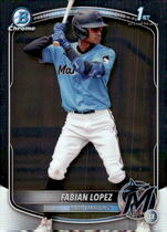 2025 Bowman Chrome Prospects #BCP-19 Fabian Lopez