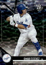 2021 Bowman Platinum Top Prospects Ice Foil #TOP-51 Omar Estevez