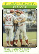 2022 Topps Heritage Baseball Flashbacks #BF-5 Johnny Bench