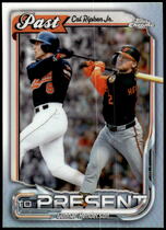 2026 Topps Chrome Past to Present #PTP-18 Cal Ripken Jr.|Gunnar Henderson