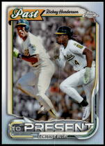 2026 Topps Chrome Past to Present #PTP-9 Lawrence Butler|Rickey Henderson