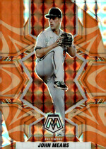 2022 Panini Mosaic Reactive Orange #15 John Means