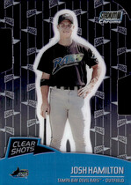2000 Stadium Club Chrome Clear Shots Refractors #CS10 Josh Hamilton