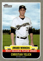 2019 Topps Heritage High Number Award Winners #AW-2 Christian Yelich