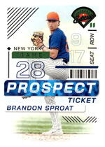 2024 Panini Prospect Edition Prospect Ticket #92 Brandon Sproat