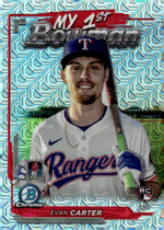 2024 Bowman Chrome Mega Box My 1st Bowman Mojo Refractor #M1B-7 Evan Carter