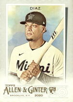 2020 Topps Allen & Ginter #222 Isan Diaz