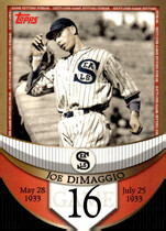 2007 Topps DiMaggio Streak Before the Streak #JDSF16 Joe DiMaggio