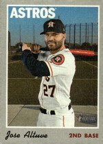 2019 Topps Heritage High Number 1970 Topps Cloth Stickers #27 Jose Altuve