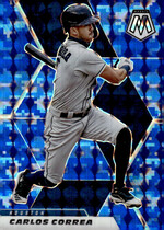 2021 Panini Mosaic Blue Camo #107 Carlos Correa
