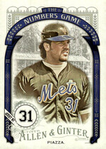 2016 Topps Allen & Ginter The Numbers Game #NG-61 Mike Piazza