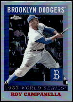 2025 Topps Chrome Platinum 1955 World Series #55WS-1 Roy Campanella