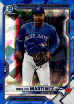 2021 Bowman Chrome Draft Sapphire Edition #BDC-38 Orelvis Martinez
