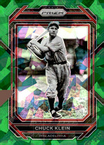 2023 Panini Prizm Green Ice Prizm #182 Chuck Klein