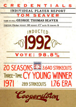 2012 Panini Cooperstown Credentials #1 Tom Seaver