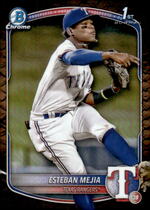 2025 Bowman Chrome Prospects Reptilian Refractor #BCP-9 Esteban Mejia