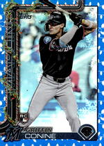 2025 Topps Holiday Christmas Blue Metallic Holiday Lights #H124 Griffin Conine