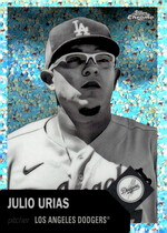 2022 Topps Chrome Platinum Anniversary Black & White Mini-Diamond Refractor #117 Julio Urias