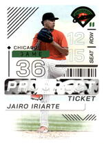 2024 Panini Prospect Edition Prospect Ticket #176 Jairo Iriarte