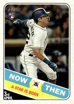 2018 Topps Heritage High Number Now & Then #NT-8 Christian Villanueva