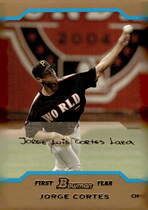 2004 Bowman Draft Gold #BDP142 Jorge Cortes