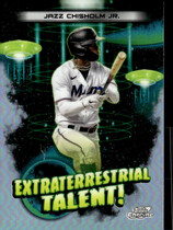 2023 Topps Chrome Cosmic Extraterrestrial Talent #ET-4 Jazz Chisholm Jr.