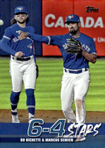 2022 Topps Turnin Two #TT-1 Bo Bichette|Marcus Semien