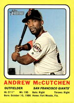 2018 Topps Heritage High Number 1969 Collector Cards #69CC-AM Andrew Mccutchen