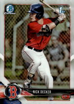2018 Bowman Chrome Draft Refractor #BDC-124 Nick Decker