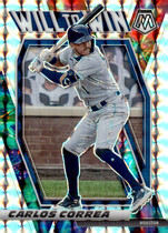 2021 Panini Mosaic Will to Win Silver Mosaic #10 Carlos Correa