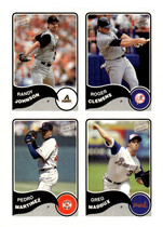 2003 Topps Bazooka 4 on 1 Sticker #13 Greg Maddux|Pedro Martinez|Randy Johnson|Roger Clemens