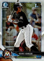 2018 Bowman Chrome Draft Refractor #BDC-103 Osiris Johnson