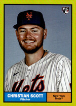 2024 Topps Archives Yellow Foilboard #9 Christian Scott