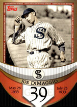 2007 Topps DiMaggio Streak Before the Streak #JDSF39 Joe DiMaggio